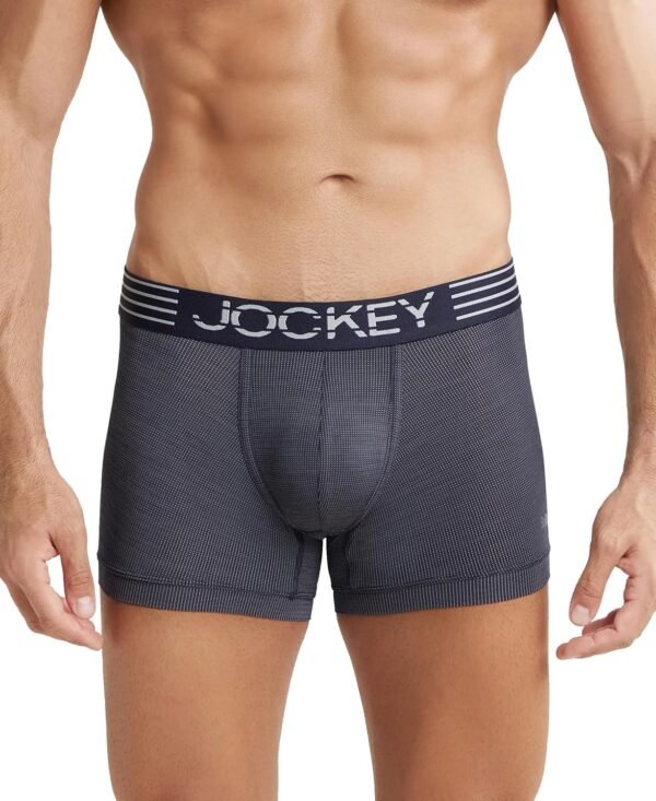 Jockey MM05 Men's Microfiber Mesh Elastane Stretch Sport Trunk with Stay Dry Technology