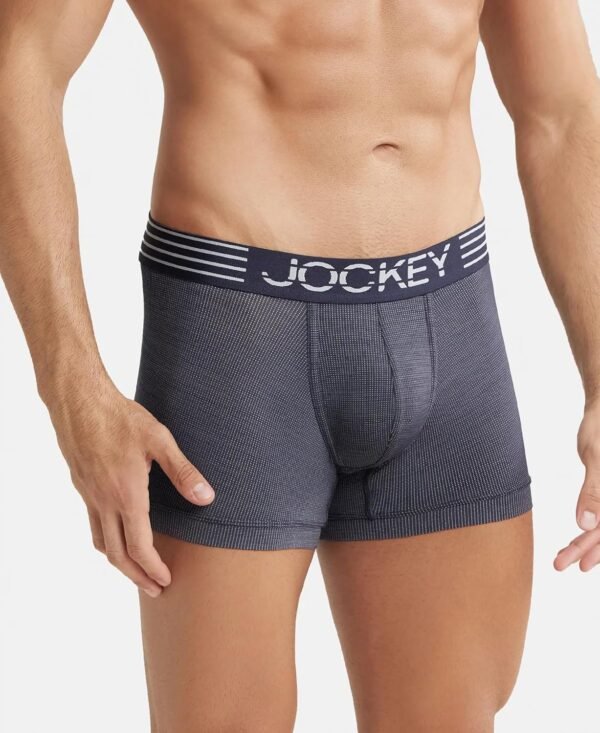 Jockey MM05 Men's Microfiber Mesh Elastane Stretch Sport Trunk with Stay Dry Technology