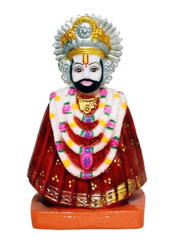 PS SHEVIN@_® New Handcraft Idol God Khatu Shyam Murti Lord Shyam Dev Spiritual Worship Vastu Murti - Religious Worship Gift Items and Idol for Temple/Temple/Home Decor/Office Décor-BV15