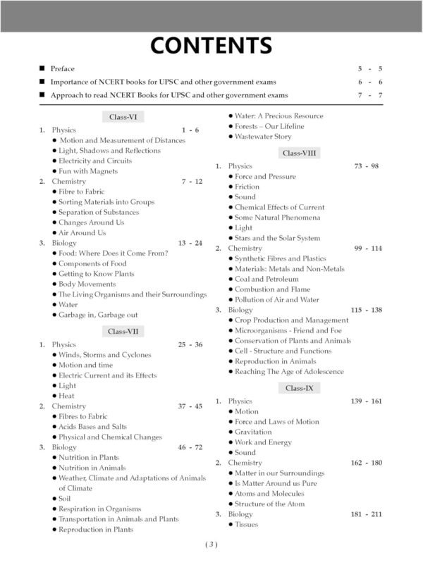 Oswaal NCERT One For All Book for UPSC and State PSCs General Science Classes 6 to 12 (Old and New NCERT Edition) (For 2024 Exam)