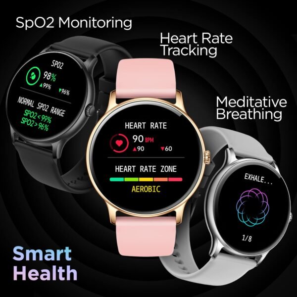 Fire-Boltt Phoenix Smart Watch with Bluetooth Calling 1.3,120+ Sports Modes, 240 * 240 PX High Res with SpO2, Heart Rate Monitoring & IP67 Rating (Silver Grey)