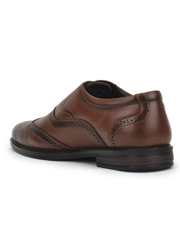 Liberty Fortune HOL-125E Lacing Brogue Shoes for Men with PU Sole | Comfortable & Lightweight | Cushioned Footbed | Durable & Trendy Design | Leather Insole | Formal Footwear