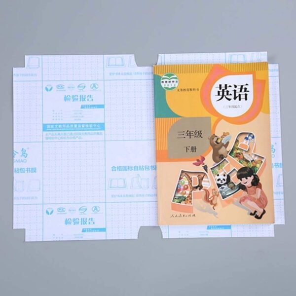 SEN Tina Transparent Paper Sticker Book Cover Film Clear Matte for Craft 30 Pcs,Waterproof School Textbook Protective Case Cover Can Be Cut Self-Adhesive Book Cover Paper Sticker Book Film