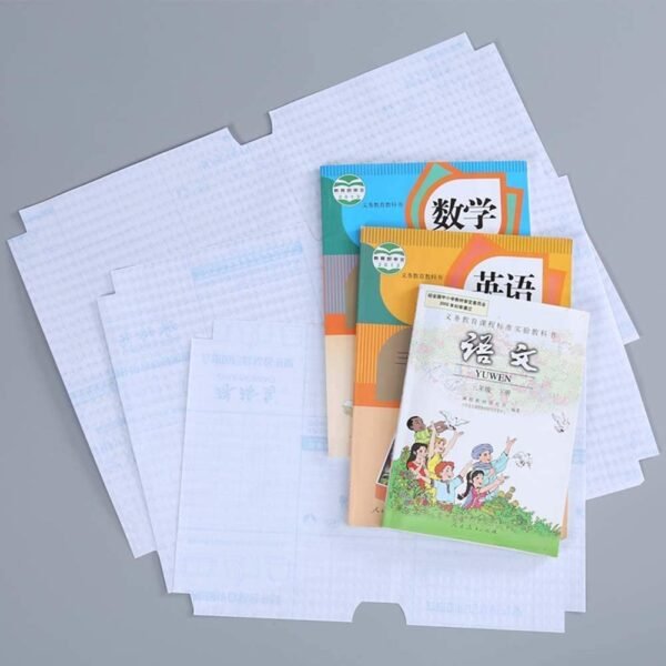 SEN Tina Transparent Paper Sticker Book Cover Film Clear Matte for Craft 30 Pcs,Waterproof School Textbook Protective Case Cover Can Be Cut Self-Adhesive Book Cover Paper Sticker Book Film