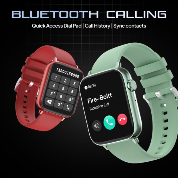 Fire-Boltt Newly Launched Ninja Fit Pro Smartwatch Bluetooth Calling Full Touch 2.0 & 120+ Sports Modes with IP68, Multi UI Screen, Over 100 Cloud Based Watch Faces, Built in Games (Green)