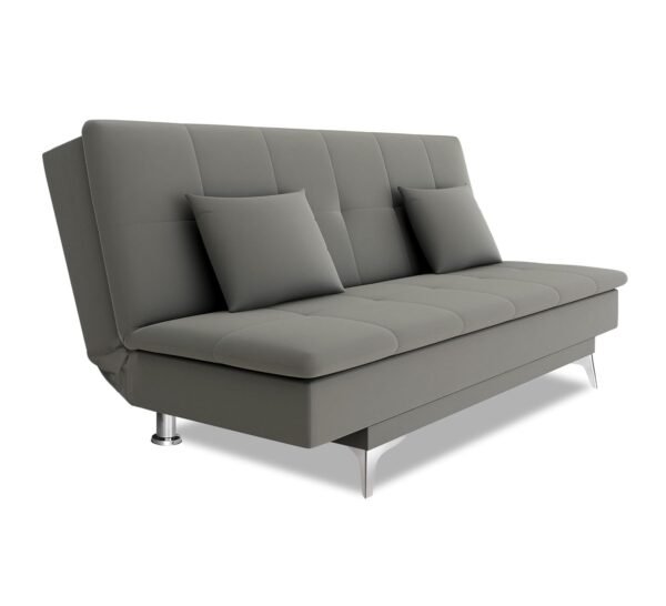 Adorn India New Aspen 3 Seater Sofa Cum Bed 4X6 (Grey) - 3 Seater, Wood
