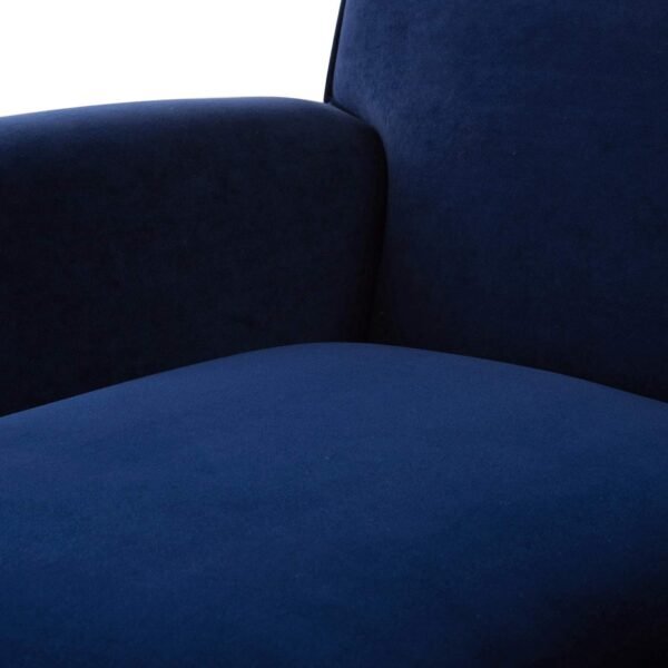 Jennifer Taylor Home Fabric Living Room Chair, Navy Blue