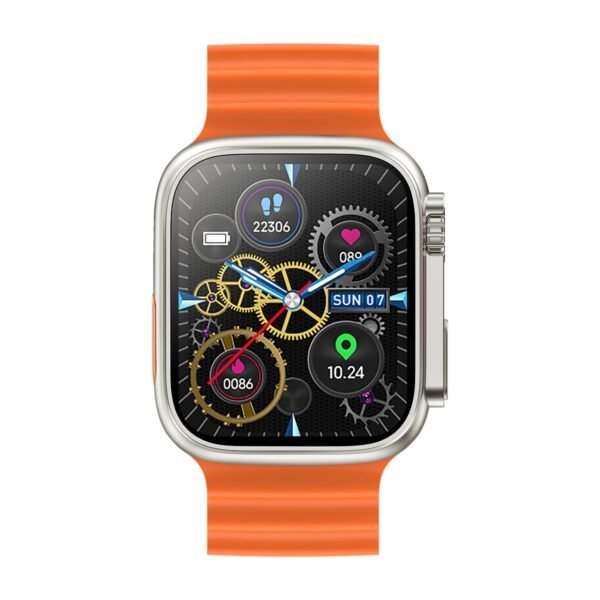 pTron Newly Launched Reflect Pro Smartwatch, Bluetooth Calling, 1.85" Full Touch Display, 600 NITS, Digital Crown, Metal Frame, 100+ Watch Faces, HR, SpO2, Voice Assist, 5 Days Battery Life (Gold)