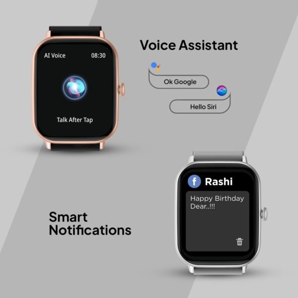 Fire-Boltt Ninja Call Pro Max 51.05mm (2.01 inch) Display Smart Watch, Bluetooth Calling, 120+ Sports Modes, Health Suite, Voice Assistance (Grey)