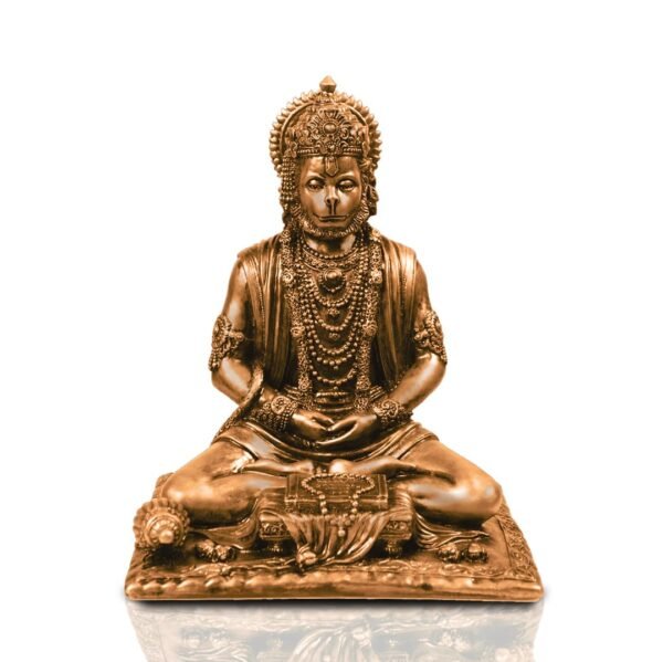 JD FRESH 4.5 inch Bahubali Hanuman Ji Murti for Car Dashboard, Lord Hanuman Idol Statue for Home Decoration and Puja, Made with Resin for Lightweight, Colour Black