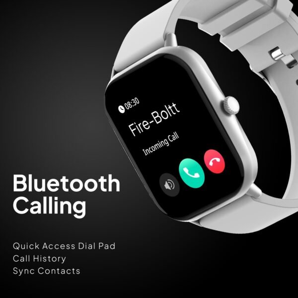 Fire-Boltt Ninja Call Pro Max 51.05mm (2.01 inch) Display Smart Watch, Bluetooth Calling, 120+ Sports Modes, Health Suite, Voice Assistance (Grey)