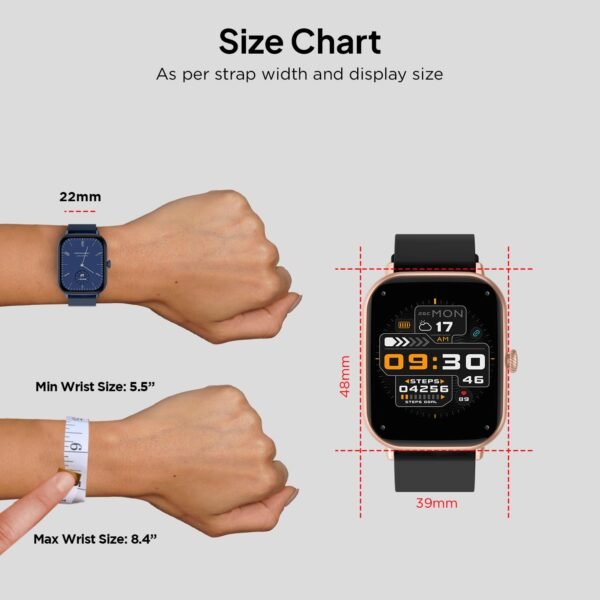 Fire-Boltt Ninja Call Pro Max 51.05mm (2.01 inch) Display Smart Watch, Bluetooth Calling, 120+ Sports Modes, Health Suite, Voice Assistance