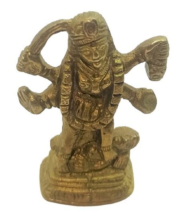 The Himalayan River Brass Metal Shri Kali Maa Murti/Shri Ambe Maa Brass Idol/Bhawtani MATA Idol/Durga MATA Brass Idol for Pooja and Mandir - 120 GM