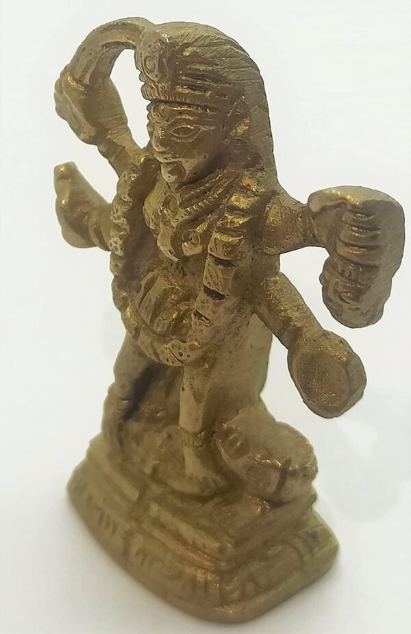 The Himalayan River Brass Metal Shri Kali Maa Murti/Shri Ambe Maa Brass Idol/Bhawtani MATA Idol/Durga MATA Brass Idol for Pooja and Mandir - 120 GM