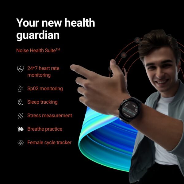 Noise Twist Round dial Smart Watch with Bluetooth Calling, 1.38" TFT Display, up-to 7 Days Battery, 100+ Watch Faces, IP68, Heart Rate Monitor, Sleep Tracking (Rose Pink)