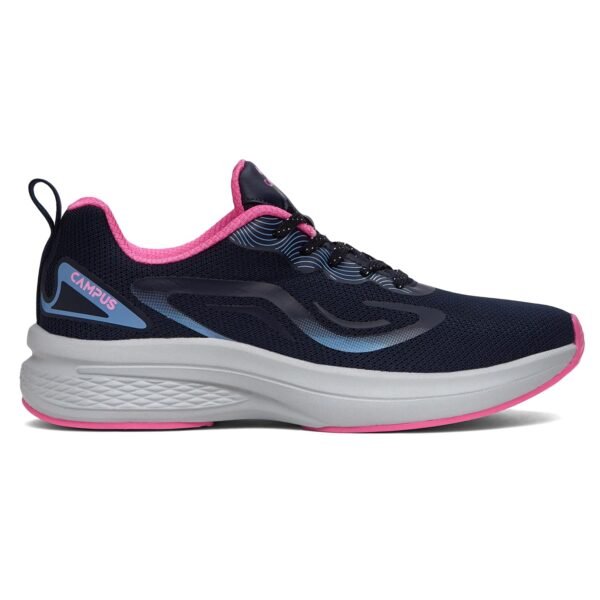 Campus Siren Running, Walking, lace-Up Workout, and Jogging Women's Shoes | Women's Sports Shoes with Breathable Mesh Upper, Lightweight Nitrofly Insole, and Anti-Slip Outsole