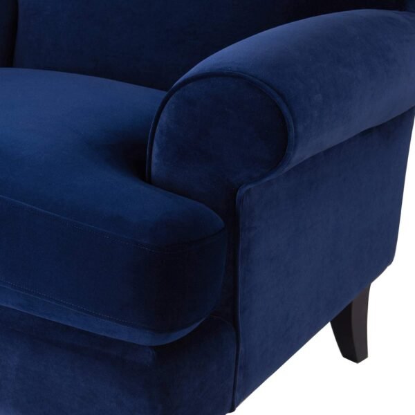 Jennifer Taylor Home Fabric Living Room Chair, Navy Blue