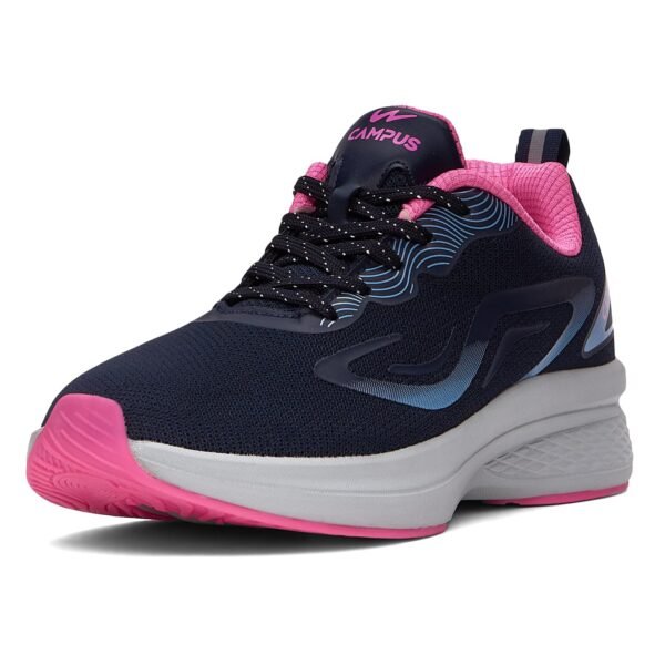 Campus Siren Running, Walking, lace-Up Workout, and Jogging Women's Shoes | Women's Sports Shoes with Breathable Mesh Upper, Lightweight Nitrofly Insole, and Anti-Slip Outsole