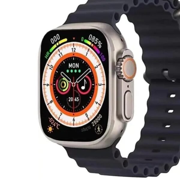 Smart Watch for Men and Women with Black Strap/compatable with ISO,Android. Stylish and Affordable/Best Gift/with Wieless Cable/Best for Sports Players.