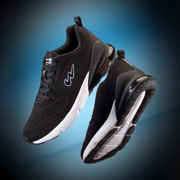 Campus North Plus Sports Running Walking Gym Shoes for Men | Comfortable Shoes for Men with Vamp Upper for Airflow | Stylish Lace-Up Closure | Men's Shoes with Air Capsule Unit