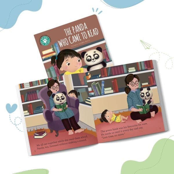 The Panda Who Came to Read by SAM & MI: Board Book for Kids | Early Learning Children's Story Book | Illustrated Animal Books for Toddlers | Birthday Gifts for Kids, Boys & Girls, 1, 2, 3, 4 Years