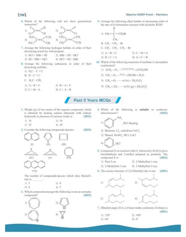 PW Objective NCERT Punch Chemistry Competitive Exams (NEET and CUET) | Includes A&R and Statement Type Questions Edition 2024-2025