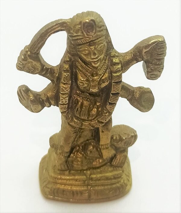 The Himalayan River Brass Metal Shri Kali Maa Murti/Shri Ambe Maa Brass Idol/Bhawtani MATA Idol/Durga MATA Brass Idol for Pooja and Mandir - 120 GM