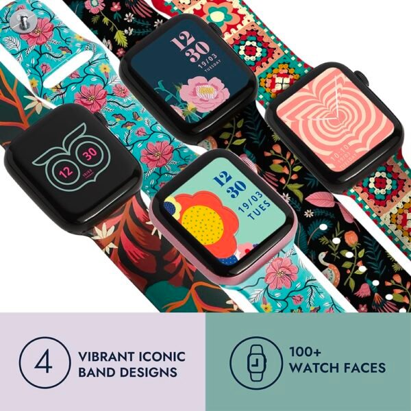 Chumbak Women’s Smartwatch (Rainforest) | Bluetooth | 1.83-Inch HD Display | 24*7 Health Tracking Including Blood Oxygen | HR & BP Monitor|Fitness, Multi-Sport Mode & Sleep Tracking | 100+ Watch Faces