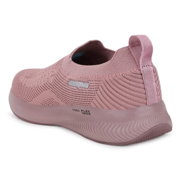 Campus Annie Casual Slip-On Shoes for Women | Women's Walking Shoes with Knitted Vamp Upper for Sock-Like Comfort | Anti-Slip Outsole | Slip-On Shoes for Women with Memory Foam Insole