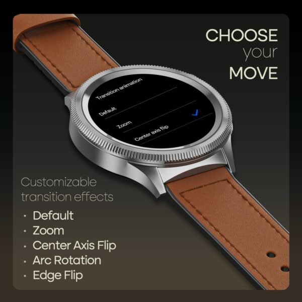 Noise Newly Launched Halo 2 Smart Watch 1st Ever Functional Rotating Dial (Axe-Cut Bezel), 1.43" AMOLED, Stainless Steel Build, Custom Transition Effects, BT Calling, Health Suite (Vintage Brown)