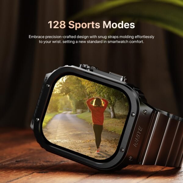 Fire-Boltt Maverick Smartwatch 51.308mm (2.02 inch) IPS Display, Luxury Stainless Steel Look, 320x385 Pixel Resolution, Bluetooth Calling, Voice Assistant (Black)