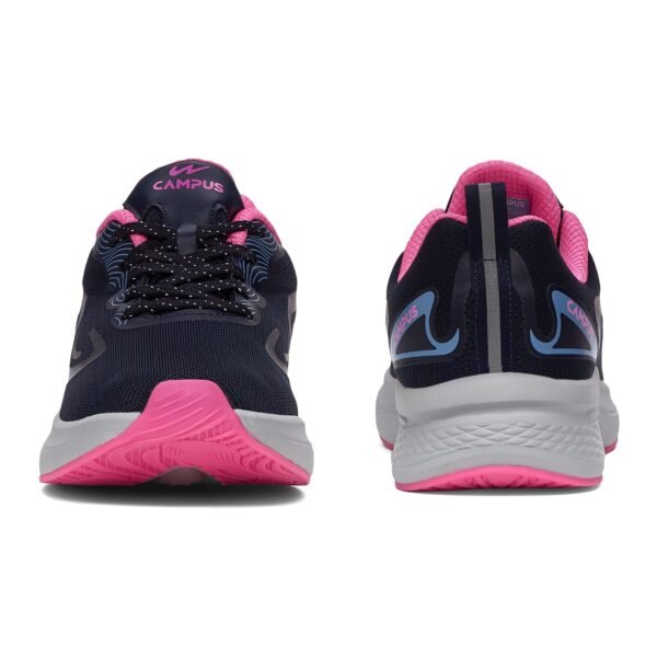Campus Siren Running, Walking, lace-Up Workout, and Jogging Women's Shoes | Women's Sports Shoes with Breathable Mesh Upper, Lightweight Nitrofly Insole, and Anti-Slip Outsole