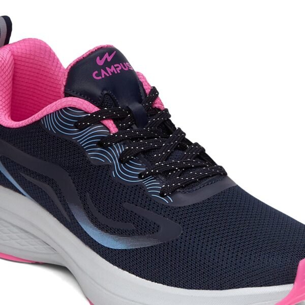 Campus Siren Running, Walking, lace-Up Workout, and Jogging Women's Shoes | Women's Sports Shoes with Breathable Mesh Upper, Lightweight Nitrofly Insole, and Anti-Slip Outsole