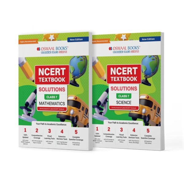 Oswaal NCERT Textbook Solutions Class 7 Science | Mathematics | Set of 2 Books | For Latest Exam