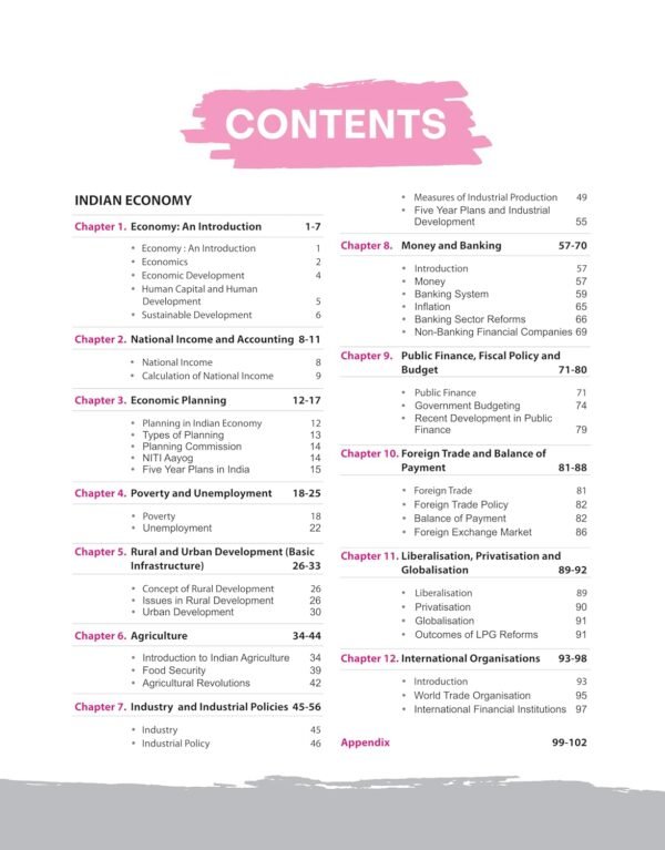 NCERT Notes Indian Economy | Flow Charts | Tables | Tamil Nadu & NIOS Board | for UPSC | UPPSC | BPSC | JPSC | MPPSC | One Liner for UPSC/IAS Preparation | State Civil Services & other Competitive Exams (Class 6 +12 Old + New)