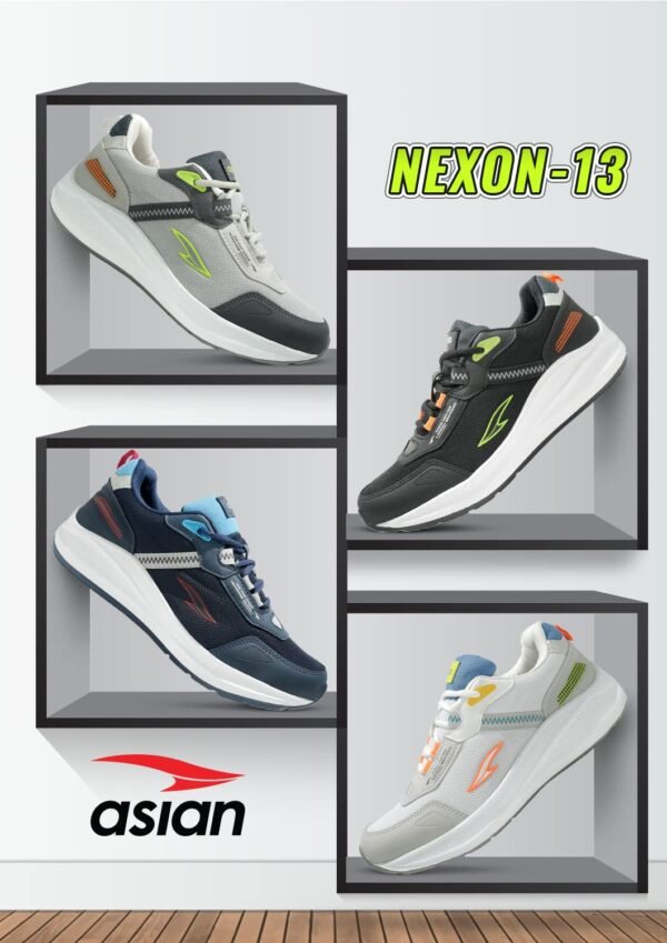 ASIAN Men's NEXON-13 Sports Running,Walking,Gym Shoes with Lightweight Eva Sole with Casual Sneaker Shoes for Men's & Boy's