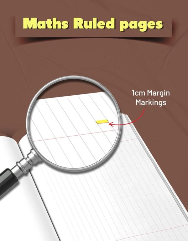 TARGET PUBLICATIONS Maths Ruled Line Notebooks | 18 x 24 cm | 160 Pages | Writing Copy | Useful for School and Office | Pack of 9 Books