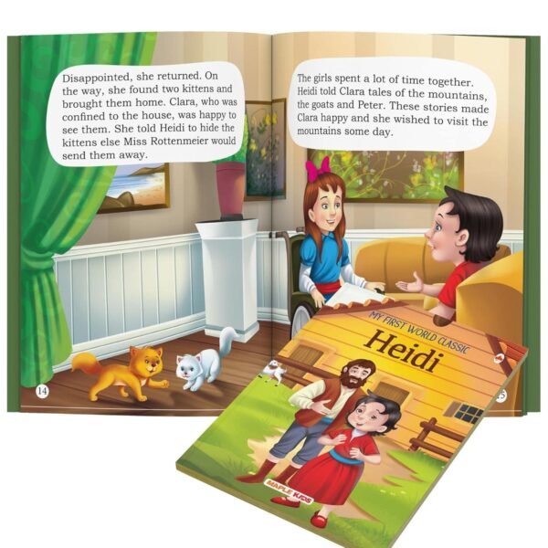 Story Books for Kids - World Classic (Abridged) (Set of 10 Books) (Illustrated) - Moral Stories - Bedtime Children Story Book - Read Aloud to Infants, Toddlers - Alice in Wonderland, …, Heidi, Jungle Book, Robinson Crusoe