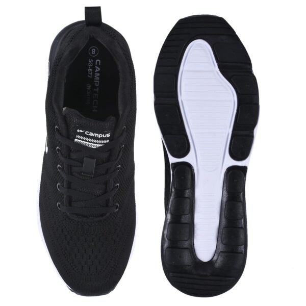 Campus North Plus Sports Running Walking Gym Shoes for Men | Comfortable Shoes for Men with Vamp Upper for Airflow | Stylish Lace-Up Closure | Men's Shoes with Air Capsule Unit