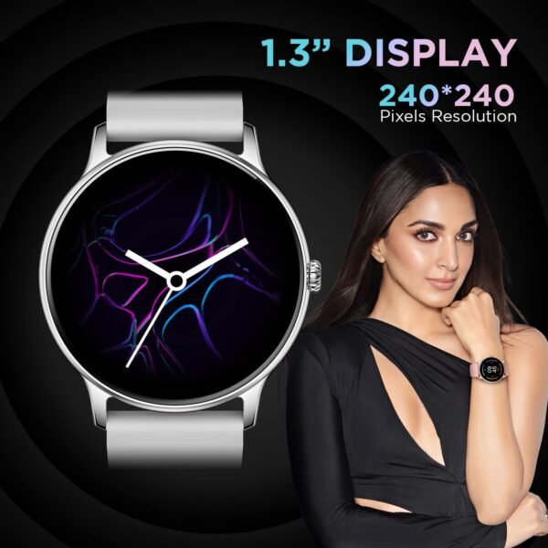 Fire-Boltt Phoenix Smart Watch with Bluetooth Calling 1.3,120+ Sports Modes, 240 * 240 PX High Res with SpO2, Heart Rate Monitoring & IP67 Rating (Silver Grey)