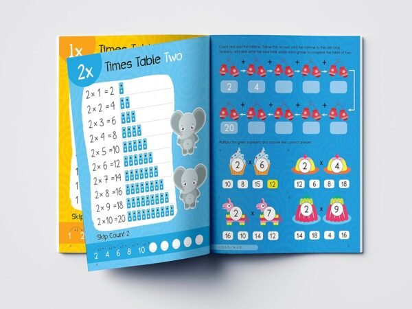 My First Times Tables Activity Book : Multiplication Tables From 1 - 20 with Fun and Easy Math Activities for Children