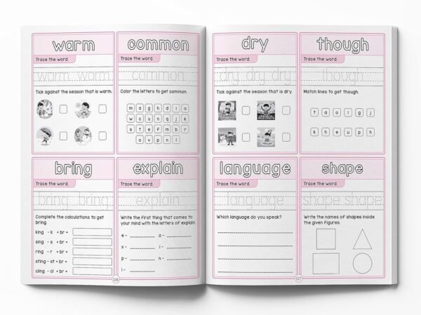 1000 Fry’s Sight Words: Learn to Read Activity Book for Kids