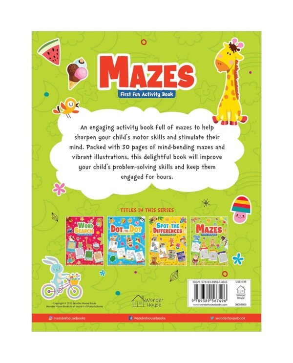 Mazes : First Fun Activity Books For Kids