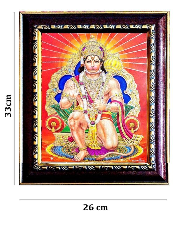 Suninow Hanuman ji Photo Frame | god Photo Frame (Maroon)