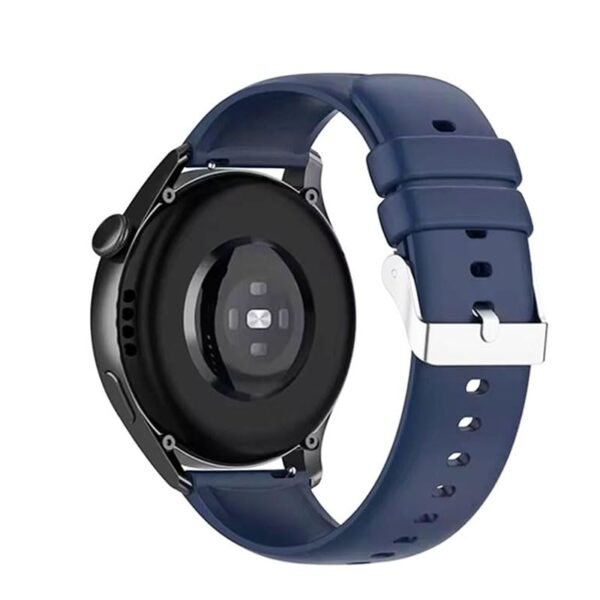 Silicone Belt Classic Watch Strap Compatible for Zebronics Zeb-Fit3220Ch Smartwatch Band Blue