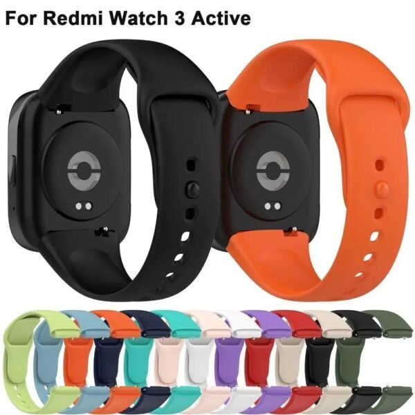 YODI Soft Silicone Classic Strap Bands for Redmi Watch 3 Active Smart Watch Only, Comfort and Flexible Straps for Men Women and Boys & Girl (BLUE-GREY)
