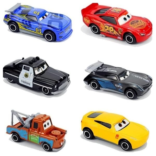 Sky Tech® Mini Metal Die Cast Car Set of-6 Toy Vehicle Play Set Free Wheel High Speed Unbreakable Car for Kids, Small Racing Car for Exciting Playtime Adventures, Movie Vehicles Car for Kids
