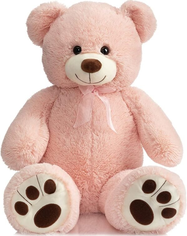 HUG 'n' FEEL SOFT TOYS Teddy Bear 4 feet, Soft Toy, Teddy Bear 4 feet for Girls, Soft Toys for Kids, Birthday Gift for Girls,Wife,Girlfriend,HusbandPlush & Stuffed Toys (Pink, 4 feet)