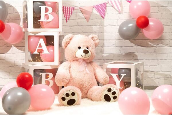 HUG 'n' FEEL SOFT TOYS Teddy Bear 4 feet, Soft Toy, Teddy Bear 4 feet for Girls, Soft Toys for Kids, Birthday Gift for Girls,Wife,Girlfriend,HusbandPlush & Stuffed Toys (Pink, 4 feet)