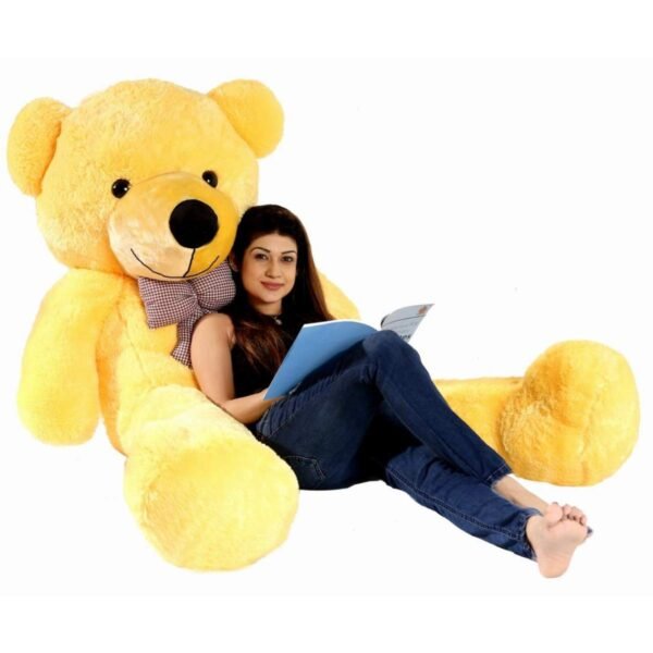 Hug N Feel 4 Feet Yellow Giant Teddy Bear Soft, Plush, and Cuddly Stuffed Animal for Kids, Birthdays, Anniversaries, Valentine's Day, and Special Occasions Large Huggable